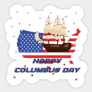 columbus day Sticker